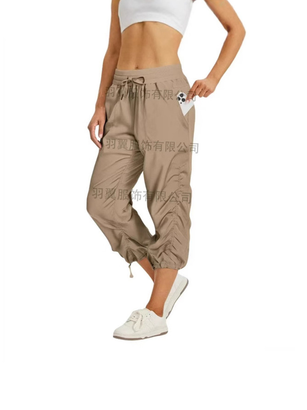 2025Tbmpoy Women's Sweatpants Cropped Pants Lightweight Hiking Quick-Drying Casual Outdoor Travel Showing Long Legs
