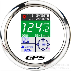 85mm Su Keçirməyən Çoxfunksiyalı Avtomobil LCD TFT GPS Sürət Ölçən, Dəyişdirilə Bilən Gərginlik