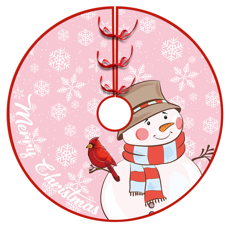 クリスマスの木のスカートの雪だるまのクリスマスの祝日のパーティーは木のスカートのヘラジカのクリスマスツリーの装飾の木のスカートを飾ります。|undefined
