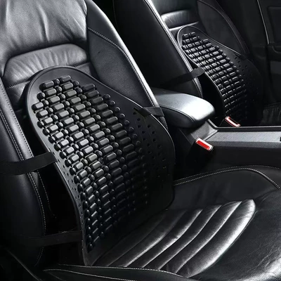 Car Lumbar Support Hy Cushion Car Summer Office Lumbar Support Ergonomic Lumbar Cushion Waist Protection Decompression Waist Cross-Border Hot Sale (Waist support) - comfort-version-black-1-pack