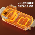 烤涮一体锅家用烤炉无烟煎烤肉锅多功能烤盘烧烤火锅烤架有