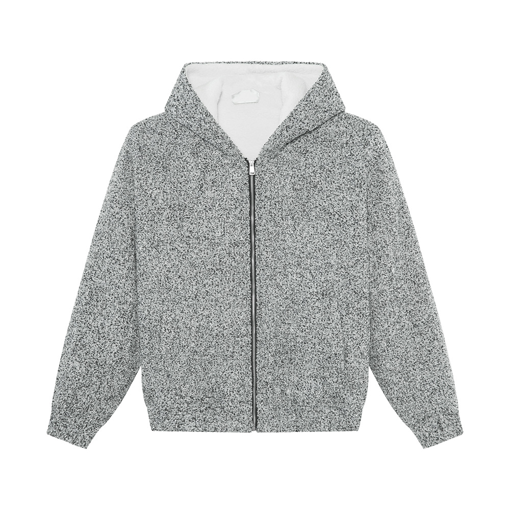 MTLCLOTHES Hombres| Nuevos productos de otoño coreanos con capuzas de vello pequeño viento fragante suelto de alta sensación chaqueta