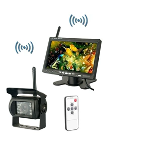 7 düymlük 2.4G simsiz avtomobil displeyi, infraqırmızı HD gecə görüntüsü kamerası