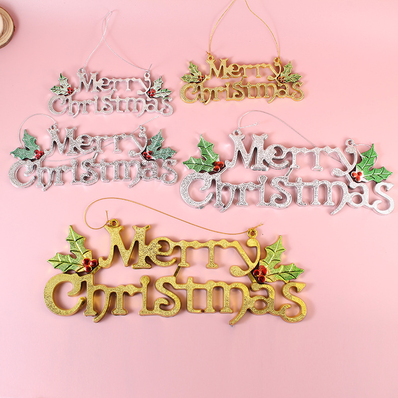 クリスマス装飾用品merry christmasクリエイティブアルファベットのドアの看板は英語のアルファベットの卸売りを掛けます。|undefined