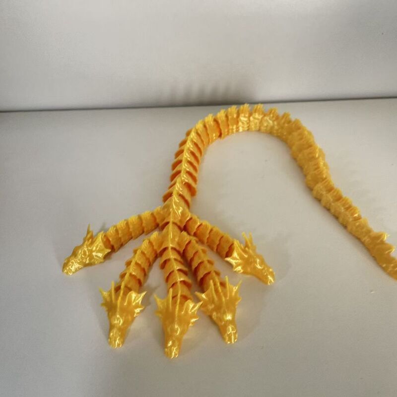 [고품질] 희귀한 마법의 비단 황금 오두룡(뱀) 장