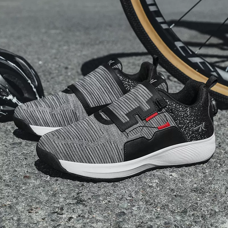 新款无锁专业山地骑行锁鞋透气男女户外越野公路单车硬底自行车