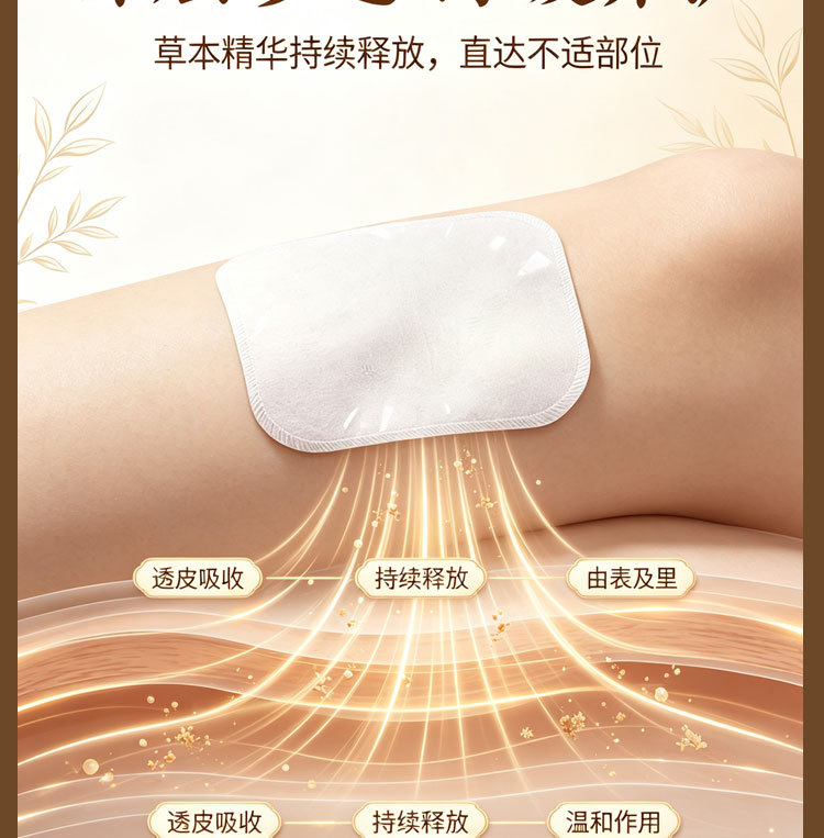 Lao Hei Gao Herbal Knee Lumbar Shoulder Joint Warm Compress Patch 10 Patches 10cm x 12cm in use