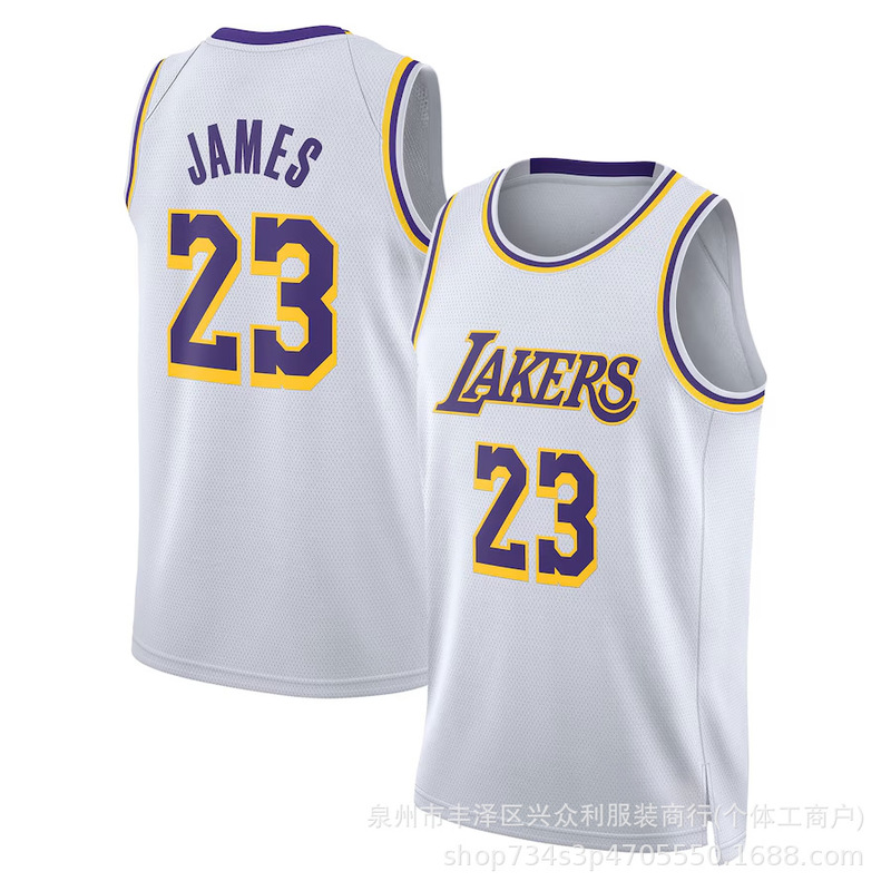 24 season lakers 23 lebron hot jersey american cross-border foreign trade basketball suit 6 3 davis