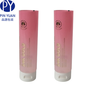 100ml Translucent Pe Facial Cleanser Cleanser Tube Pink Cosmetic Bottle Packaging Material Empty Squeeze Bottle