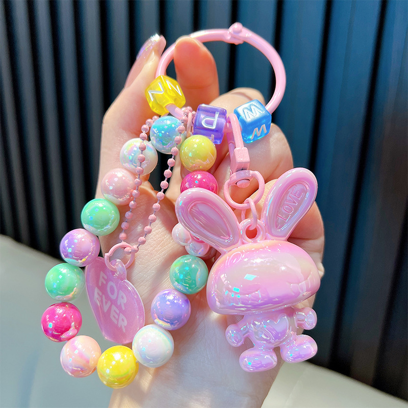 Cuentas de asiento osos colgantes de llaves de bolsos acrílicos exquisitos colgantes de llaves de automóvil colgantes pequeños regalos al por mayor