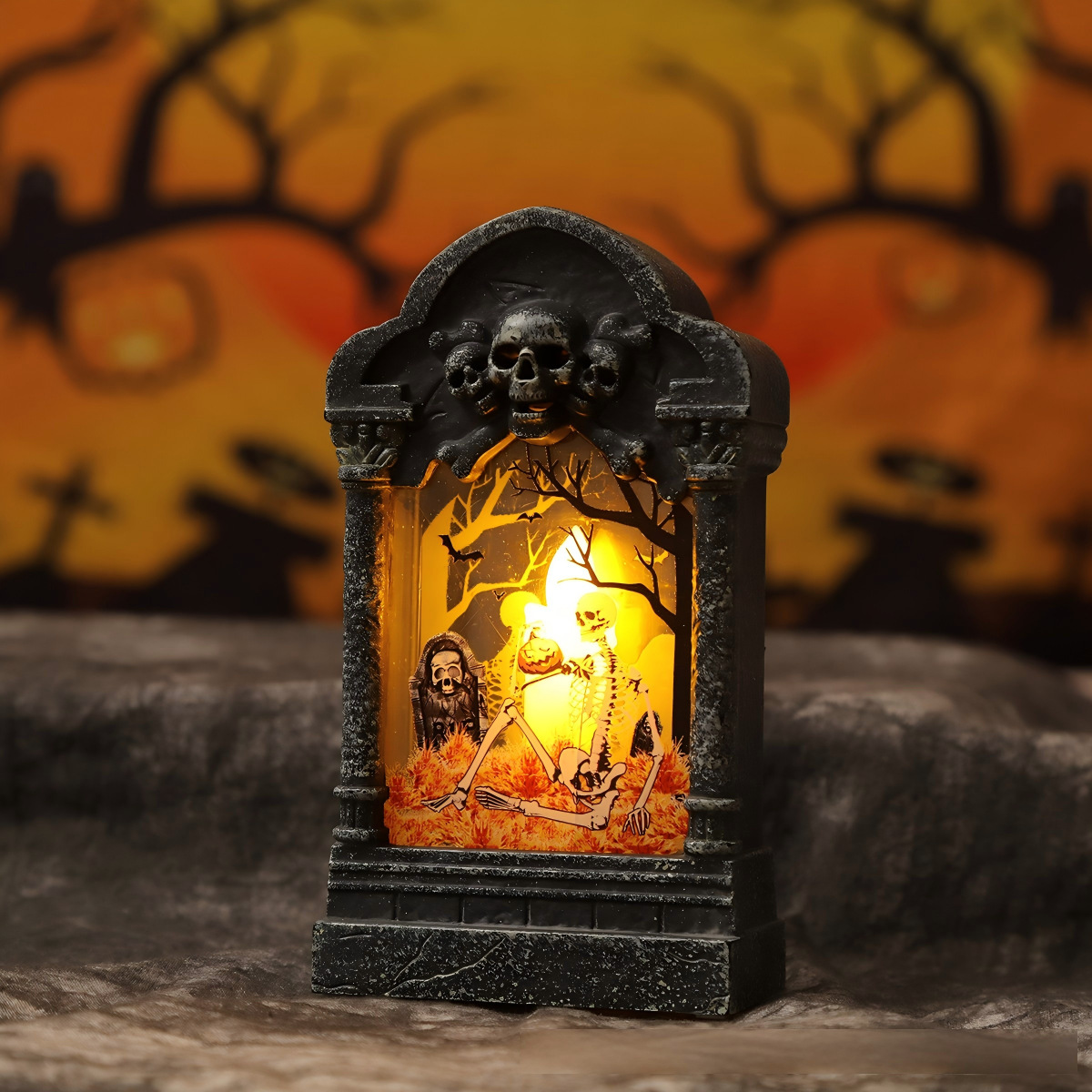 Tombstone Halloween House embrujado bar escenario de terror Tombstone espuma luminosa Tombstone Halloween accesorios de fotografía Tombstone
