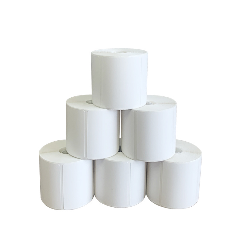 Papel de etiqueta de tubo pequeño sensible al calor de tres pruebas sin tubo, papel de impresión especial para máquina térmica pequeña de mano portátil