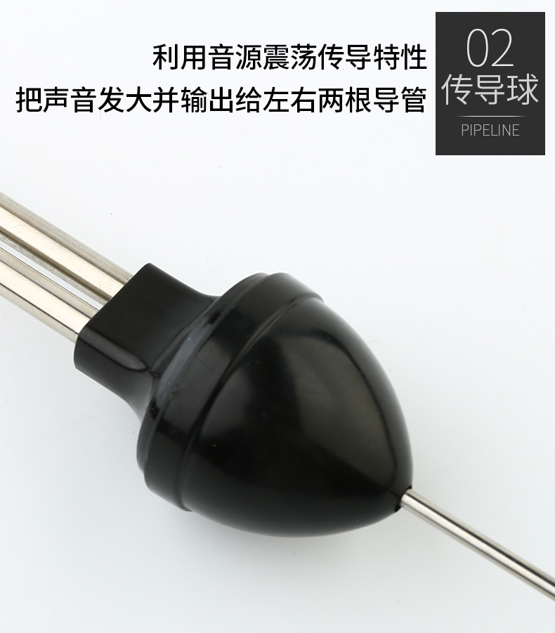 Car engine stethoscope for diagnosing abnormal noise in cylinders and pulleys without disassembly, diagnostic tool for car maintenance and repair