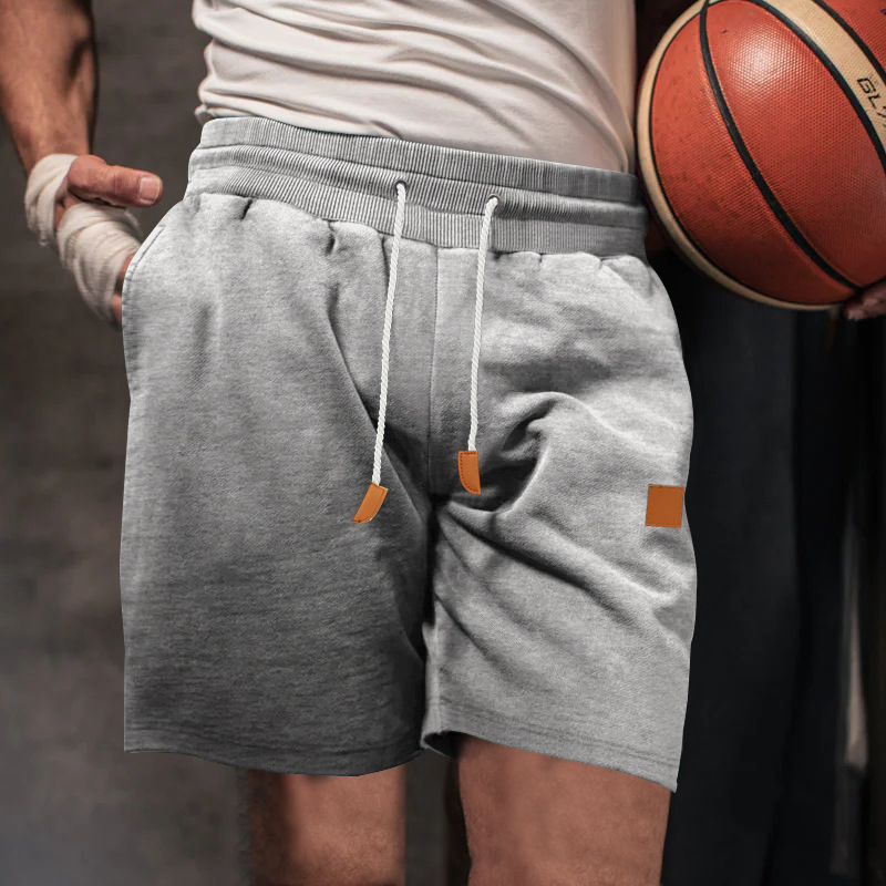 Été nouveau cordon lâche brossé peau amicale européenne décontracté sport hommes shorts tendance_voghion.com