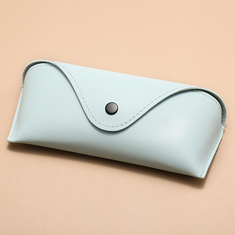 Los fabricantes venden al por mayor miopía de cuero de PVC, caja de gafas antipresión, hebilla de presión, espejo óptico, caja de gafas, logotipo impreso