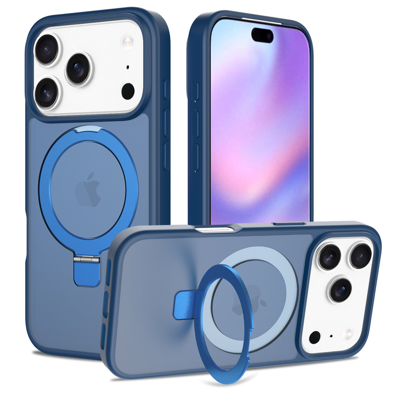 适用iPhone17Promax支架手机壳苹果16磁吸保护套 防摔15磨砂case|undefined