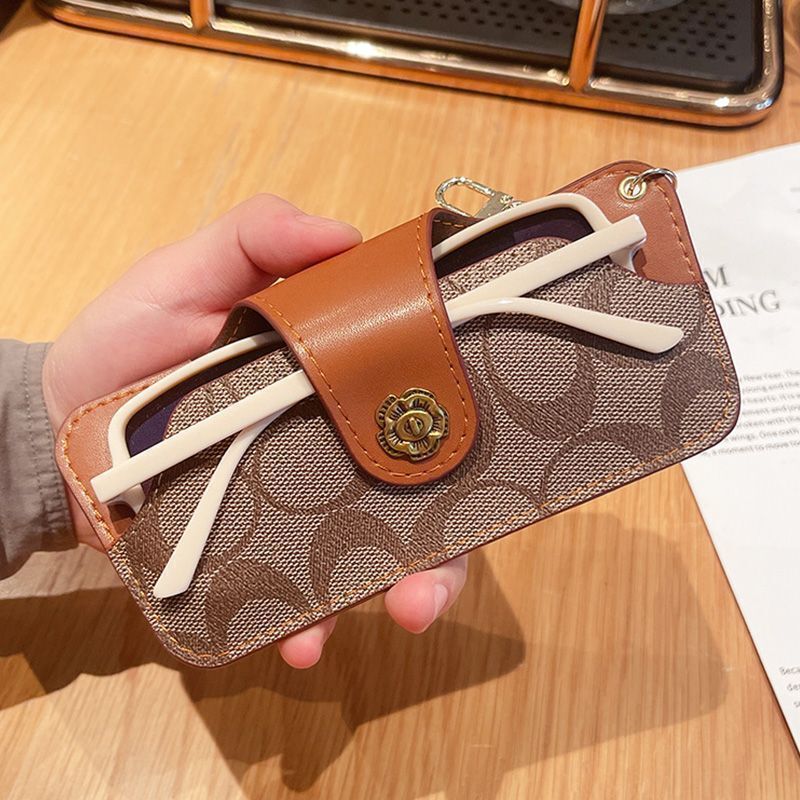 Glasses Bag, Sunglasses Case, Storage Box, Pressure-Resistant, Portable, Women's Leather Small Foldable Protective Case with a High-End Feel Glasses Bag, Sunglasses Case, Storage Box, Pressure-Resistant, Portable, Women's Leather Small Foldable Protective Case with a High-End Feel