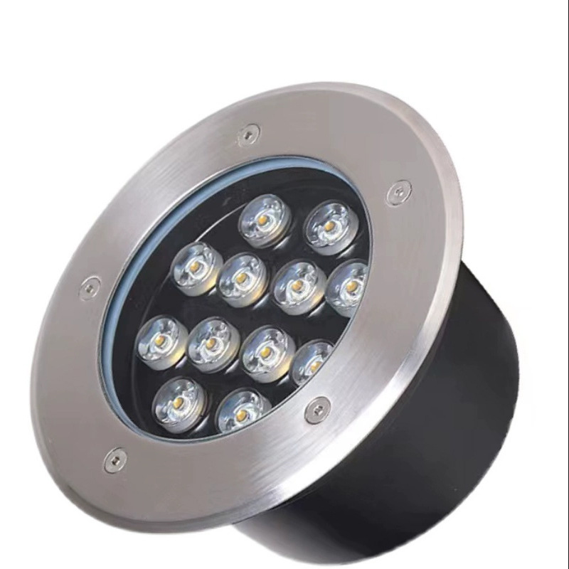 Luces LED subterráneas, focos empotrados en el suelo resistentes al agua, luces para jardín, patio y césped, luces cuadradas para paredes exteriores, súper brillantes.