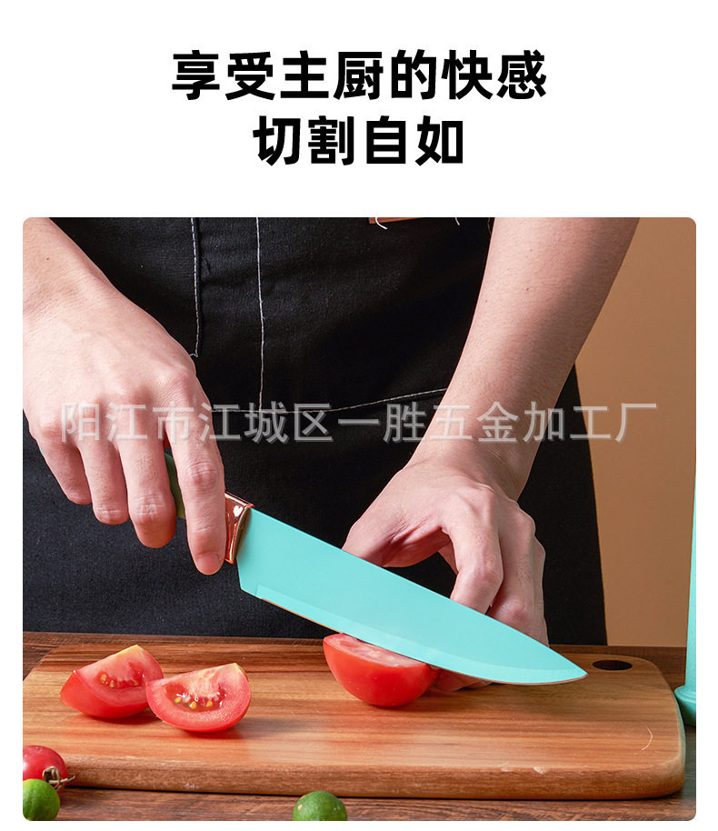 工厂直供厨具刀具套装19件套硅胶厨具套装17件套厨房用具组合套刀详情12