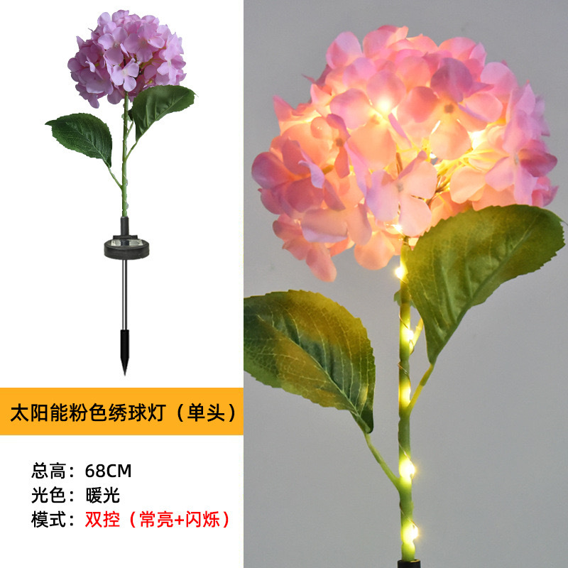 Single-headed hydrangea pink (always bright)