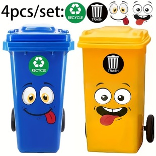 Amazon Eyes Trash Can Stickers Children's Smiley Face Toilet Stickers Wall Refrigerator Stickers Car Stickers