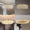 Crystal pendant, ceiling lamp for living room, modern and minimalistic design lights for bedroom, french style, light luxury style