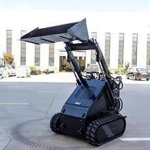 轮式小铲车农用园林抓木抓草机小型滑移装载机