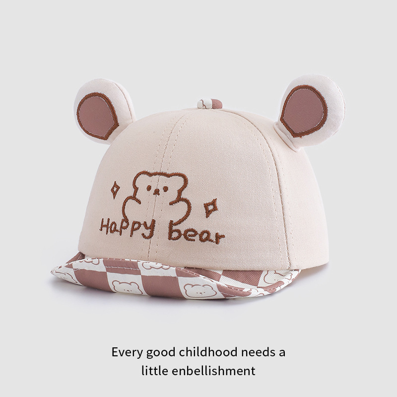 Sombreros para bebés primavera y otoño nuevos lindos super bonitos gorras de goma suave para niños y niñas recién nacidos gorras de béisbol para bebés