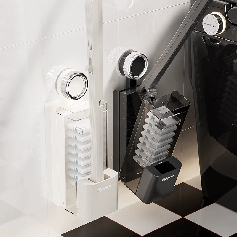 Новая настенная щетка для домашнего использования 2025, без мертвых зон, одноразовая щетка для унитаза для ванной комнаты, унитаз на присоске.