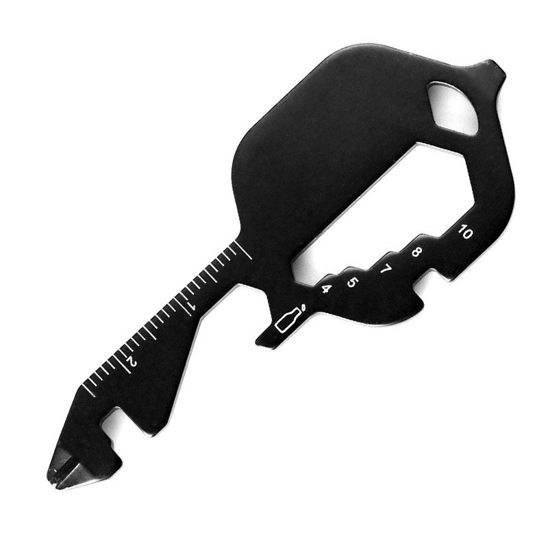 (2개) 야외 EDC 다기능 도구 카드 야외 휴대용 병따개 스테인레스 스틸 조합 다목적 정밀 공백 도구 카드