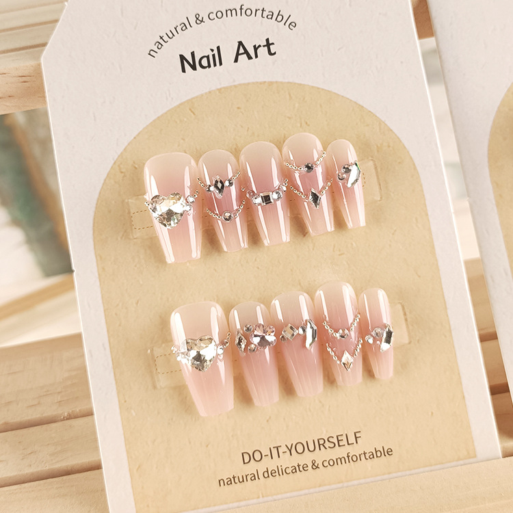 10 piezas de parche de uñas, parche de uñas de amor dulce Cool Kulomi, parche de uñas de uso manual