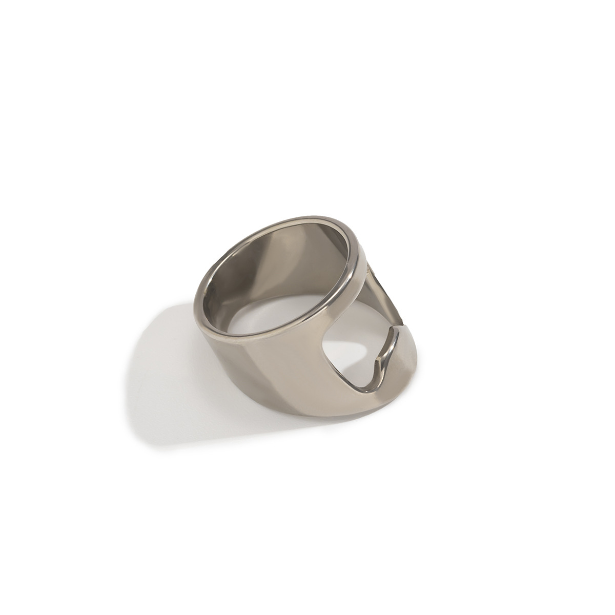 Basic Geometric Alloy Plating Men's Rings display picture 6