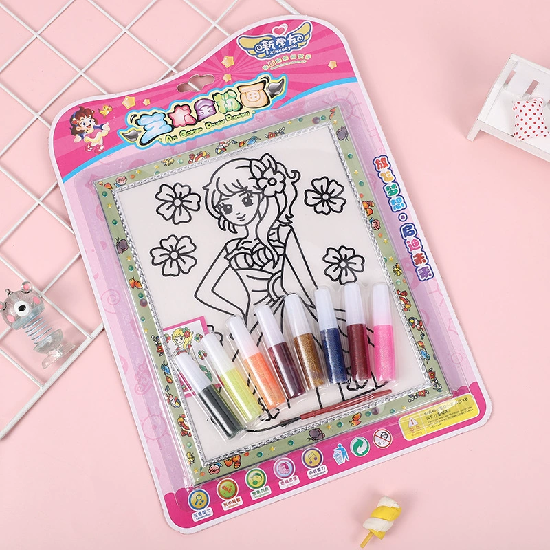 Big coloring book for kindergarten, toy, handmade, 6 pieces, graffiti, wholesale