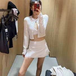 alio 新款26夏季 蕾丝花边性感气质文胸短裙背心显瘦女式套装