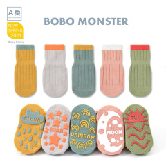 23 New Spring Baby Socks Combed Cotton Cute Cartoon Dotted Floor Socks Baby Toddler Socks Children's Socks