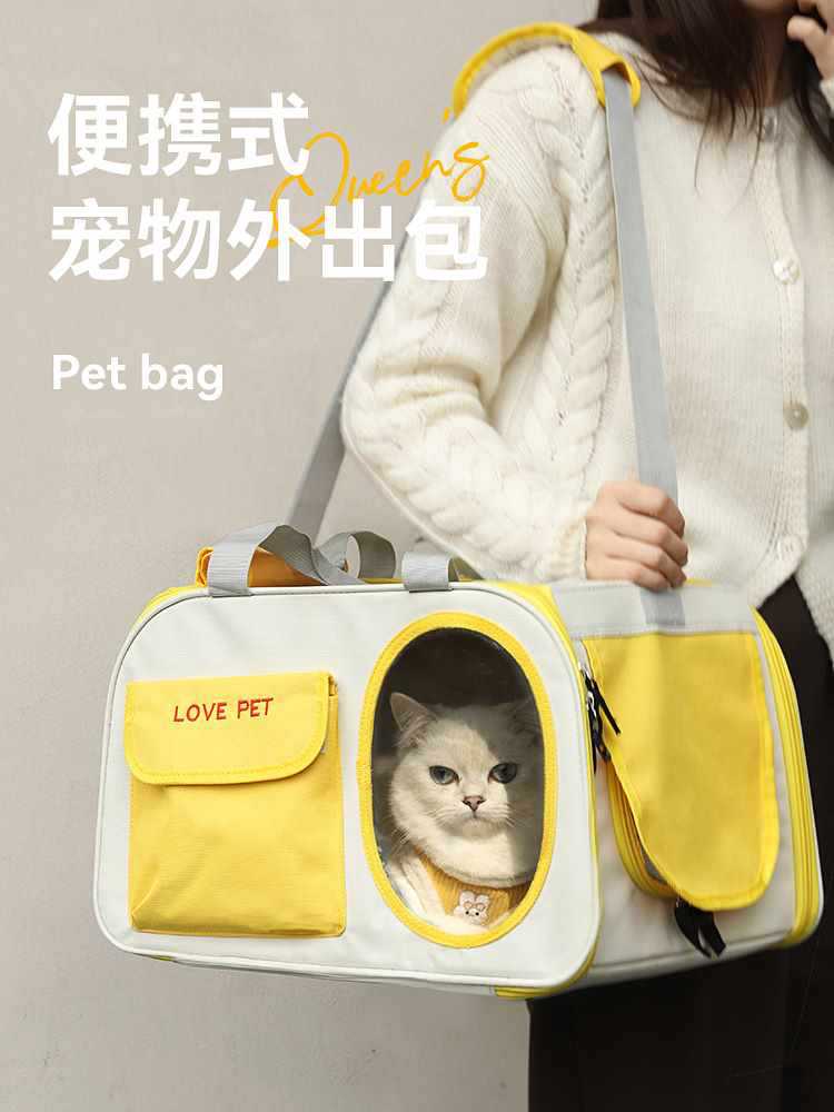 新透气大宠物猫包外出便携猫咪背包猫袋手提式星仔宠物太空舱猫笼