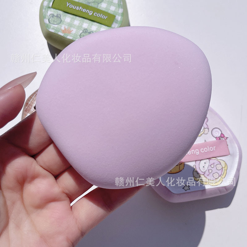 固形水浸漬けマシュマロパウダーパフファンデーション、ウェット＆ドライメイクアップ、自然で肌に優しいパフエアクッション|undefined
