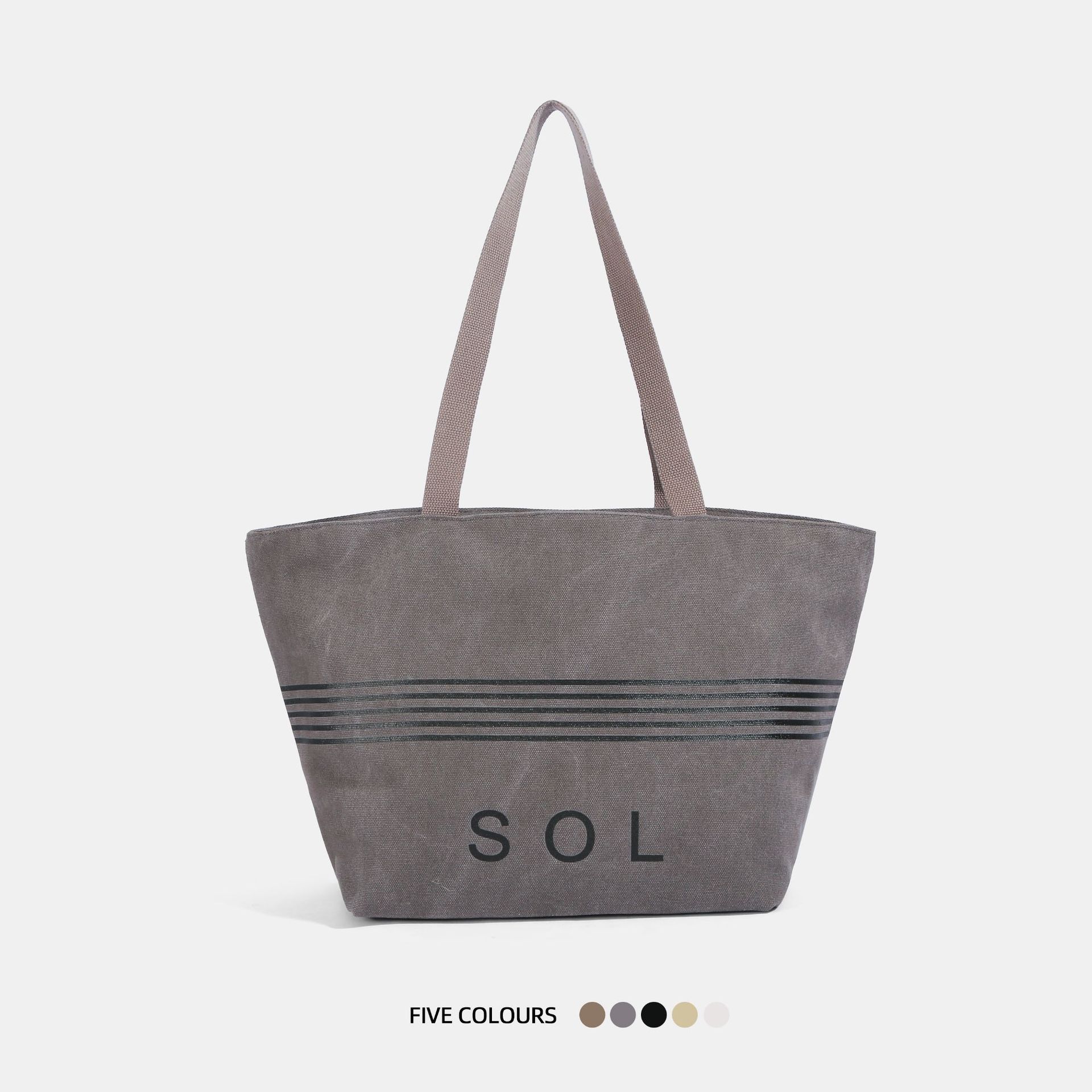 Casual Large Capacity Canvas Bag For Women 2026 New Arrival Versatile Shoulder Bag Tote Bag For College Students - Thumbnail 8