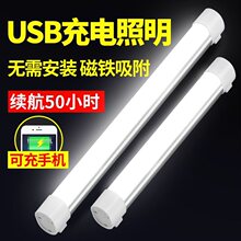 汽车阅读灯led车内车载顶后备箱摆摊货车厢照明灯USB充电磁铁吸附