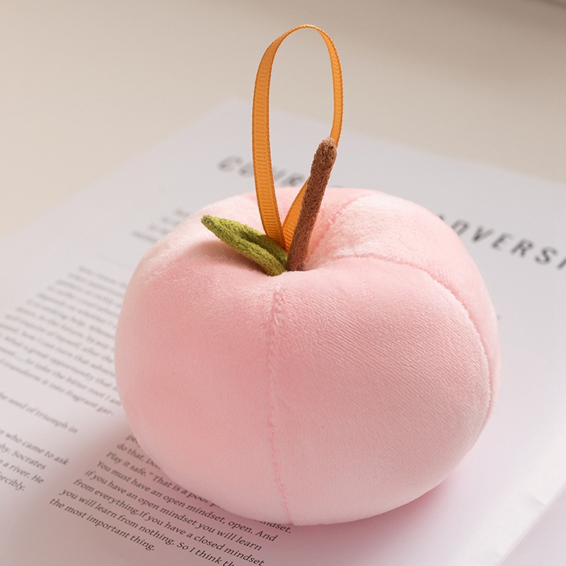 Apple bolso colgante manzana verde peluche juguetes colgante manzana roja muñeca cojín muñeca de fruta regalo