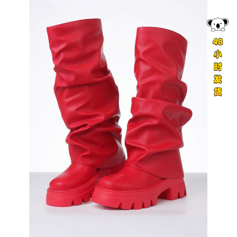 T 99820 Foldable Wide Calf Boots foldable wide calf boots