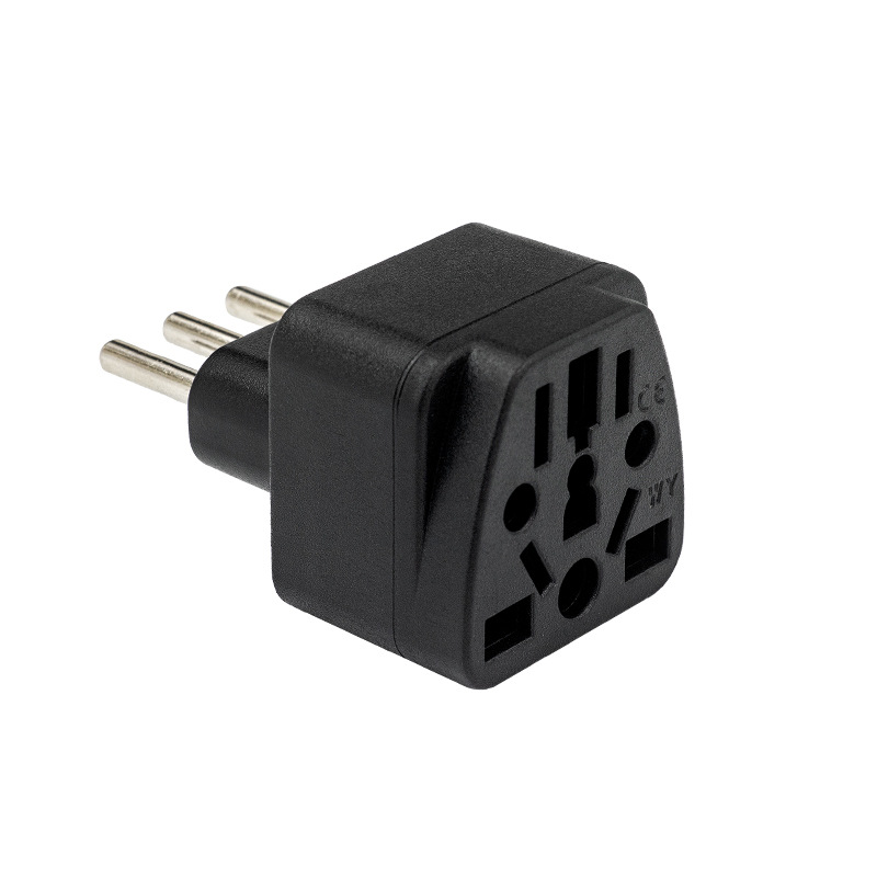 新款意大利标准万用孔转换器 意标独立多孔万用转换插座 意标插头