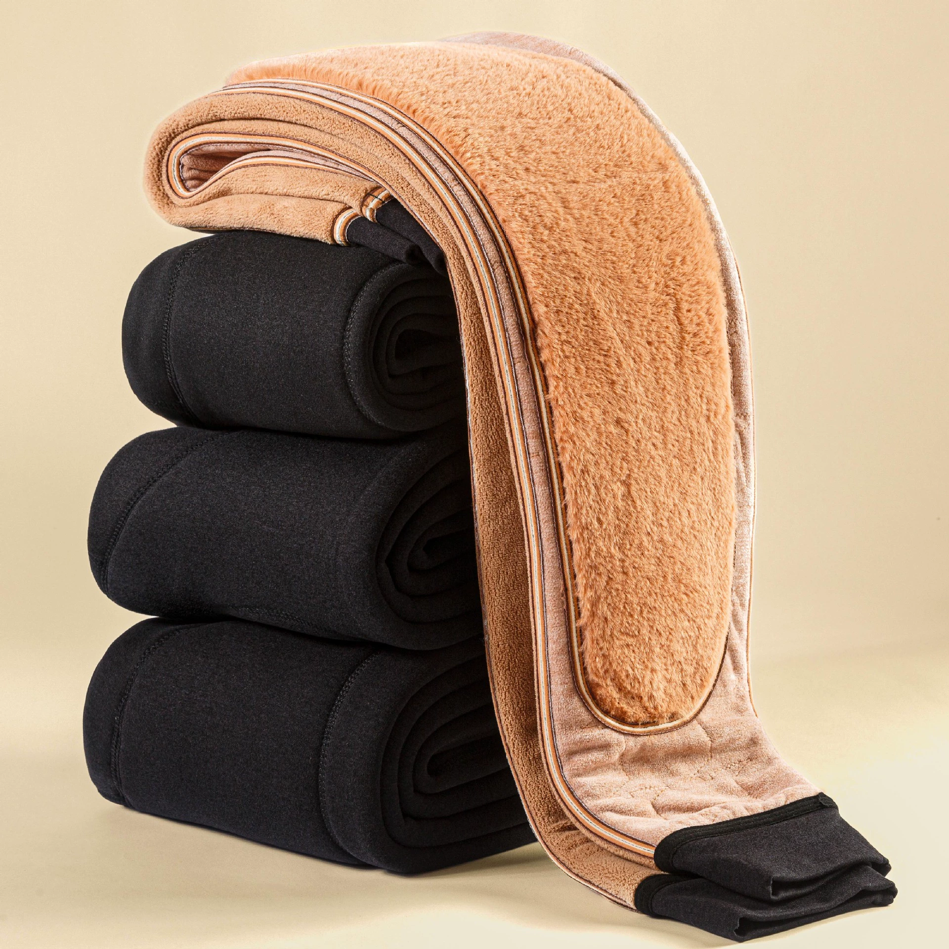 [Северо-восточный очень толстый] Зимние шерстяные теплые брюки для мужчин