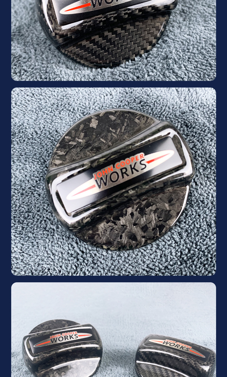 Suitable for BMW mini JCWR55R56R57R58F54F55F56F57F60 carbon fiber fuel tank cap