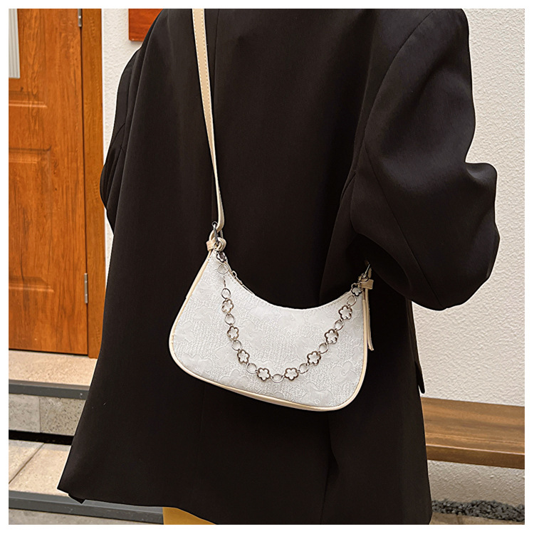 Women's Shoulder Bag Crescent Chain Underarm Bag For Women_voghion.com