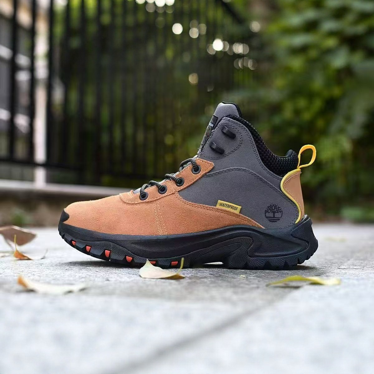 跨境莆田TIMBERLAND添柏蓝男鞋户外中帮徒步鞋防滑防水厚底登山鞋