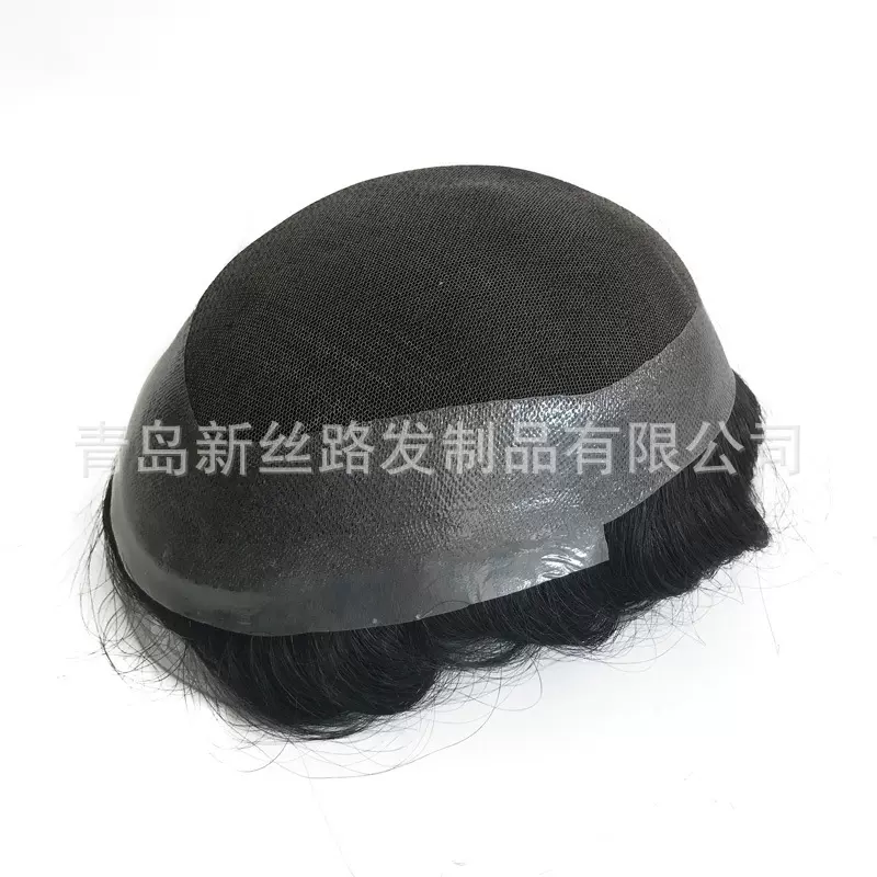 跨境Toupee Australia款假发 欧美真人发 全手织外销男士发块