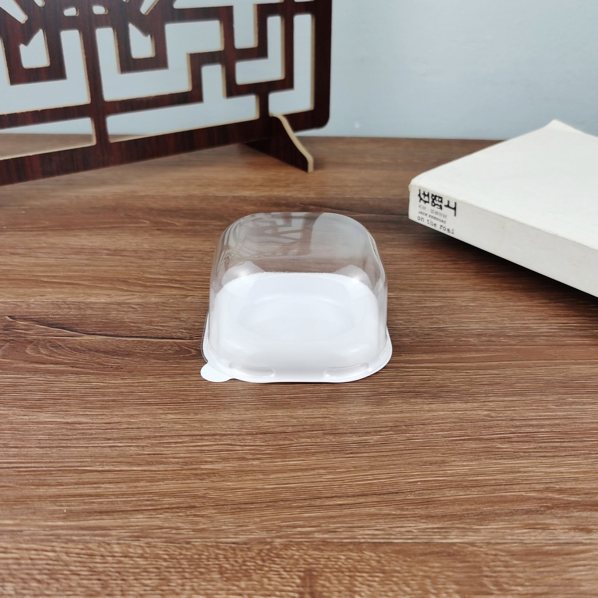 Solo grano nieve mei niang yema de huevo crujiente bola verde caja de tarta de huevo PET blister caja de embalaje desechable de alta gama