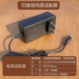 Shenzhen Factory 12V5A Indian Standard Power Supply Bis Certified Power Adapter Exported to India Audio Adapter