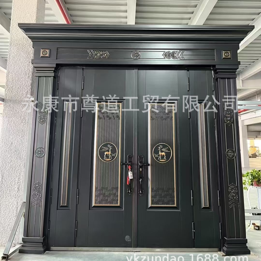批发江西乐平甲级锌合金别墅大门莲花镁合金大门上栗农村入户大门
